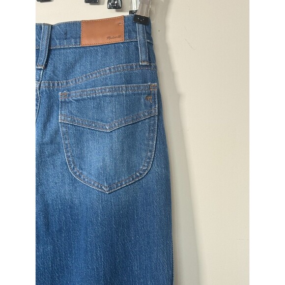 Madewell High Rise Flare Jeans Size 27 NWT Dark Wash Wide Leg 11” Rise $128 Reta - Picture 3 of 12
